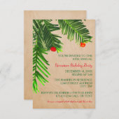Pine Tree Branch - 3x5 kerstfeest uitnodiging (Voorkant / Achterkant)