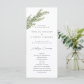 Pine Tree Branch Programme de mariage hivernal (Debout devant)