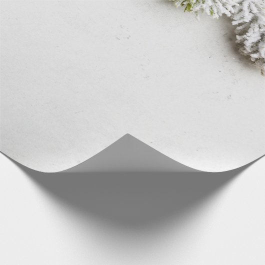 Pine Tree Branches Sneeuwkerst Cadeaupapier (Hoek)