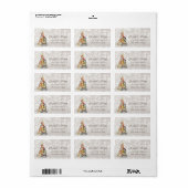 Pine Tree Cats Glittery Bokeh Etiket (Full Sheet)