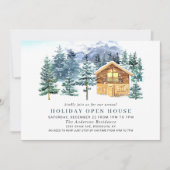 Pine Tree CHRISTMAS HOLIDAY OPEN HOUSE Kaart (Voorkant)