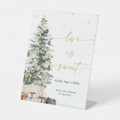 Pine Tree Christmas L'amour est doux signe (Recto)