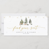 Pine Tree Christmas Wedding Head Table Sign (Voorkant)