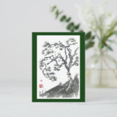 Pine Tree Dance Briefkaart (Staand voorkant)