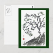 Pine Tree Dance Briefkaart (Voorkant / Achterkant)