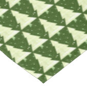 Pine Tree Dot Groen Gestileerde Kerstmis Tafelkleed (Gekanteld)