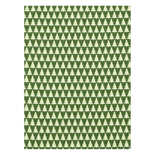 Pine Tree Dot Groen Gestileerde Kerstmis Tafelkleed (Voorkant)