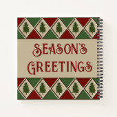 Pine Tree en Harlekijn Notitieboek Journaal (Achterkant)