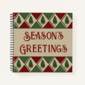 Pine Tree en Harlekijn Notitieboek Journaal (Voorkant)