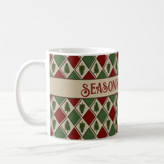 Pine Tree en Harlequin Mok (Links)