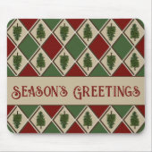 Pine Tree en Harlequin Muismat (Voorkant)