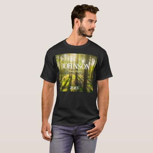 Pine Tree Family Reunion T-shirt - T-shirt aanpass (Voorkant volledig)