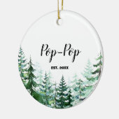 Pine Tree First Kerstmis als grootouder Keramisch Ornament (Links)