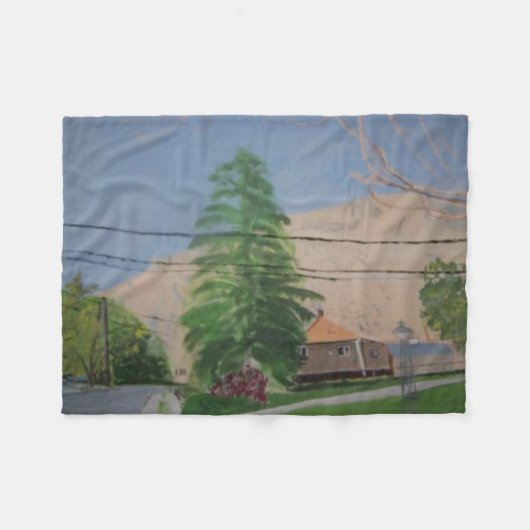Pine Tree Fleece Blanket, Small (Voorkant (Horizontaal))