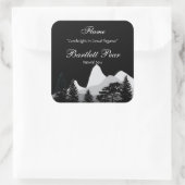 Pine Tree Forest Kaars Label (Tas)