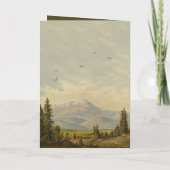 Pine Tree Forest Order of Service Bruiloft Programma (Achterkant)