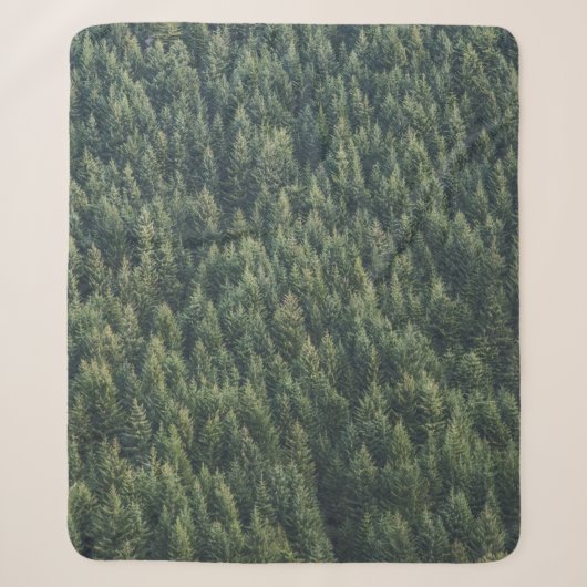 PINE TREE FOREST SHERPA DEKEN (Voorkant)