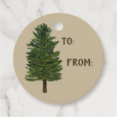Pine Tree Gift Label (Voorkant)