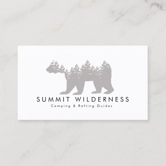 Pine-tree Grizzly Visitekaartje (Voorkant)