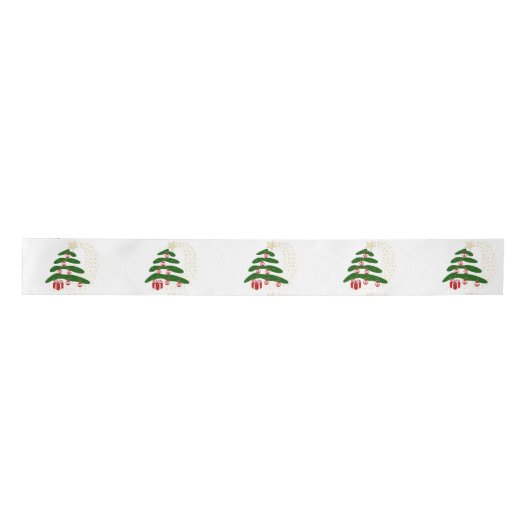 Pine Tree-kerstbalken, Cadeaus Lint (Voorkant)