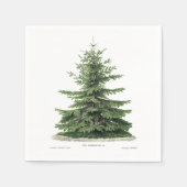 Pine Tree Kerstmis Vakantie Diner Party Servetten (Voorkant)
