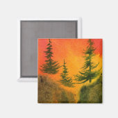 Pine Tree Magnet Magneet (Voorkant / Achterkant)