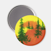 Pine Tree Magnet Magneet (Voorkant / Achterkant)