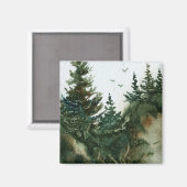 Pine Tree Magnet Magneet (Voorkant / Achterkant)