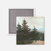 Pine Tree Magnet Magneet (Voorkant / Achterkant)