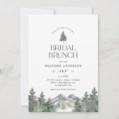 Pine Tree Mountain Forêt Bridal Brunch Invitation (Devant)