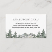 Pine Tree Mountain Woodland Party Carte de clôture (Devant)