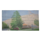 Pine Tree nabij Street Pillow Hoesje Kussensloop (Achterkant)