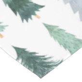 Pine Tree Noël Aquarelle verte Nappes (Angle)