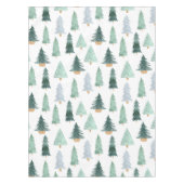 Pine Tree Noël Aquarelle verte Nappes (Devant)