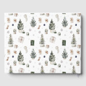 Pine Tree Noël Mariage livre d'hôtes (Verso)