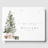 Pine Tree Noël Mariage livre d'hôtes (Recto)