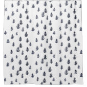 Pine Tree Pattern Badhanddoek Douchegordijn (Voorkant)