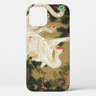 Pine Tree & Phoenix (Love Heart Phoenix), Jakuchu iPhone 12 Hoesje