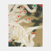 Pine Tree & Phoenix (Love Heart Phoenix), Jakuchu Fleece Deken (Voorkant)