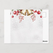 Pine Tree Photo Frame Christmas Holiday card  Briefkaart (Achterkant)