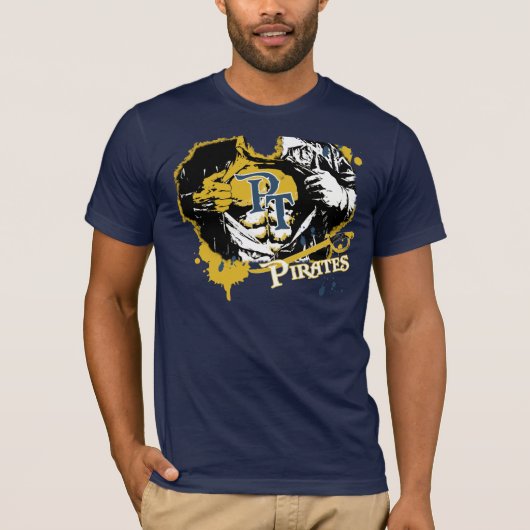 Pine Tree Pirates Longview Texas T-Shirt (Voorkant)