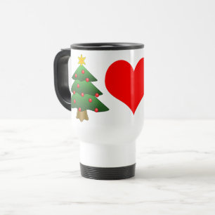 Pine Tree Red Heart Roestvrij Staal 15 oz Mok