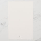 Pine Tree rond de wereld Vrijgezellenfeest spel Briefpapier (Achterkant)