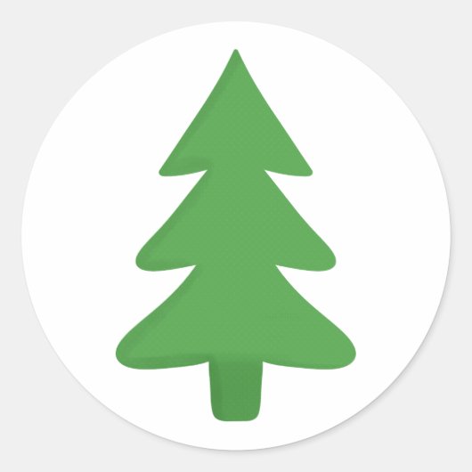 Pine Tree Ronde Sticker (Voorkant)