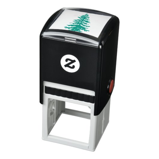 Pine Tree Rustic Weddenschap Zelfinktende Stempel (Product)