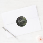 Pine Tree rustieke bos Bossen aangepaste bruiloft  Ronde Sticker (Envelop)
