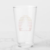 Pine Tree Silhouette Glas (Achterkant)
