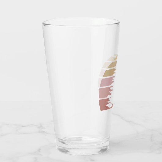 Pine Tree Silhouette Glas (Rechts)