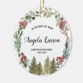 Pine Tree ter nagedachtenis van mam Kerstmis Keramisch Ornament (Links)