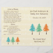 Pine Tree Wedding-programma (Voorkant)